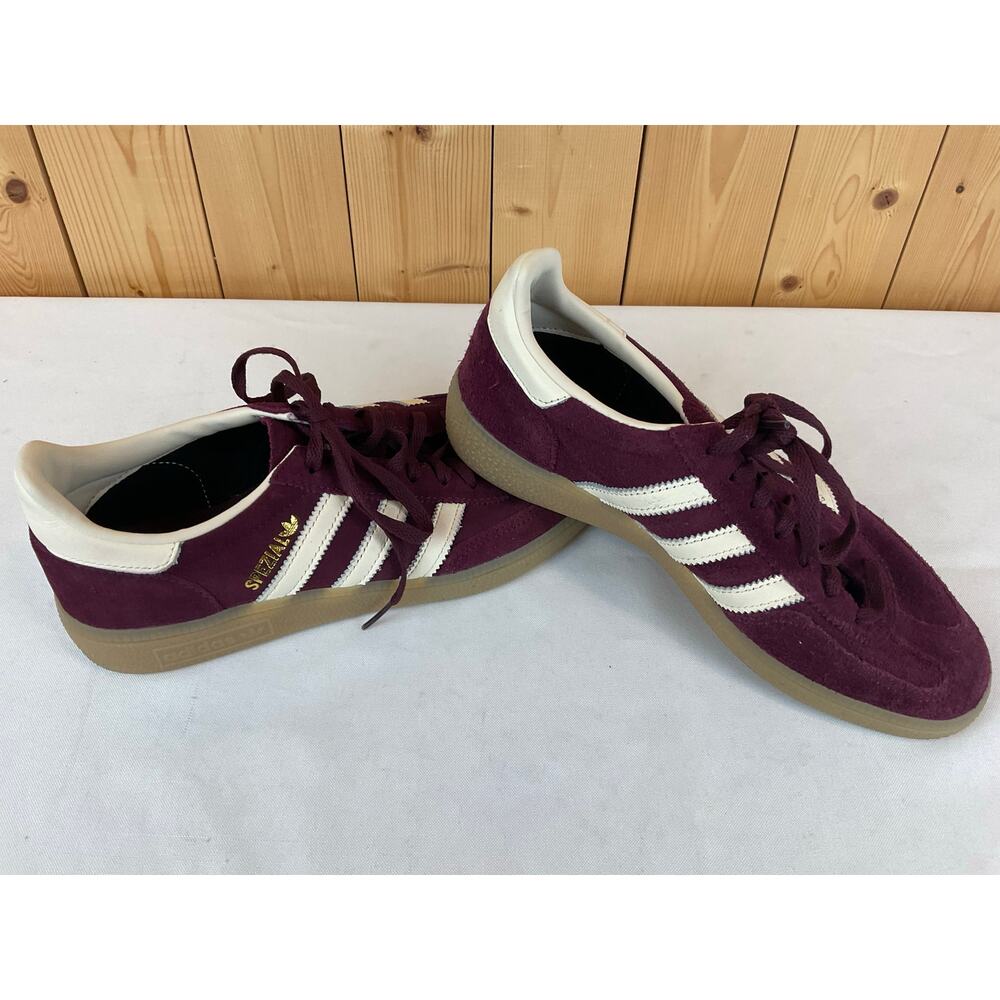 Men's Adidas Handball Spezial Shoes, Size 7.5- Maroon/White - Picture 2 of 7